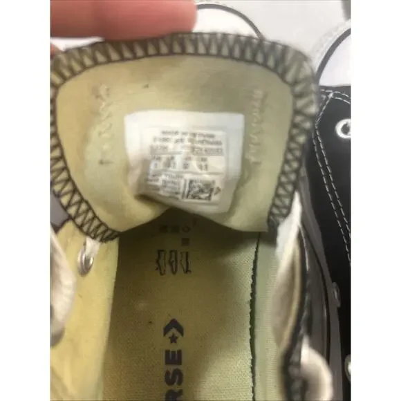 Converse All Star Chuck Taylor Youth US 1 / UK 13.5 Black Low‑Top Sneakers Shoes - Picture 2 of 16